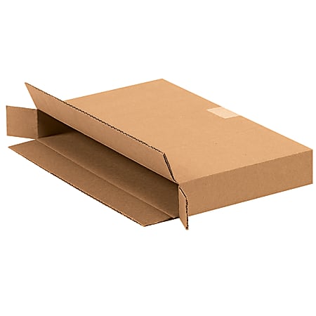 Office Depot® Brand Side Loading Corrugated Cartons, 15" x 2" x 9", Kraft, Pack Of 25
