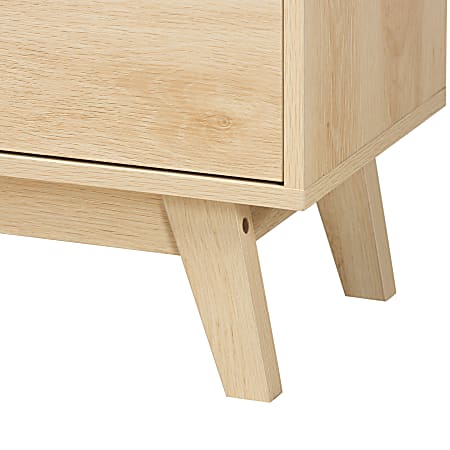 Baxton Studio Danina Japandi 45 H 6 Shelf Finished Wood Bookshelf