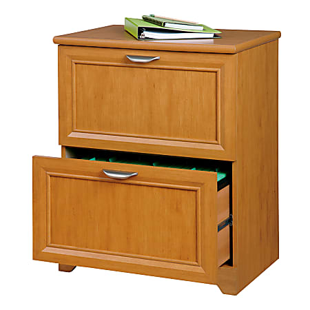 Realspace® Magellan 23-1/2"W x 16-1/2"D Lateral 2-Drawer File Cabinet, Honey Maple