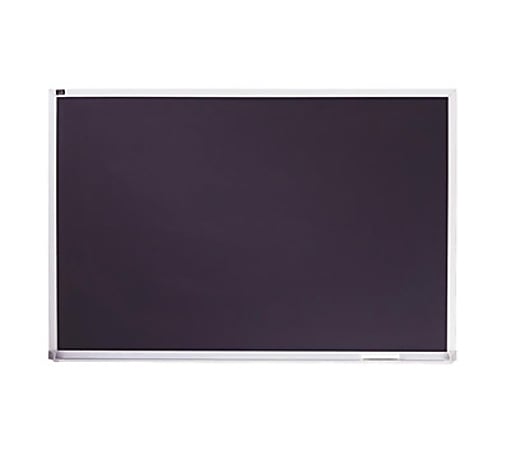 Quartet® Porcelain Black Magnetic Chalkboard, 24" x 36", Silver Aluminum Frame