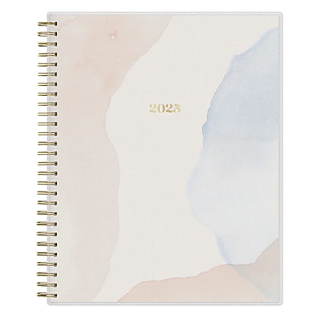 2025 Day Designer The Everygirl Daily/Monthly Planner, 8” x 10”, Beige Lyric Frosted, January To December