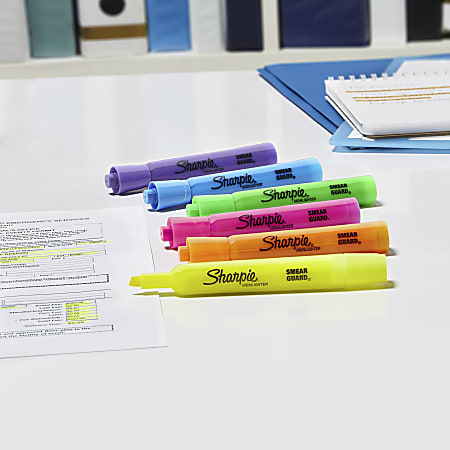 Sharpie Gel Highlighters, Fluorescent Yellow, School Supplies