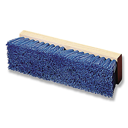 Carlisle Polypropylene Deck Scrub, 10", Blue