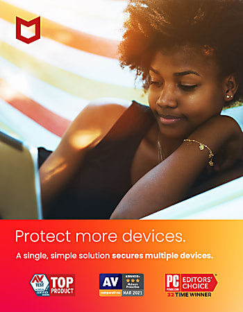 McAfee AntiVirus Plus For 10 Devices Antivirus Security ...