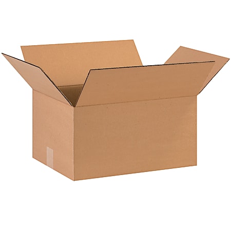 Partners Brand Corrugated Boxes, 16" x 12" x 8", Kraft, Pack Of 25