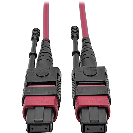 Eaton Tripp Lite Series 100G MTP/MPO Multimode OM4 Plenum-Rated Fiber Optic Cable (F/F), 12 Fiber, 40/100GBAS - N84502M12MG