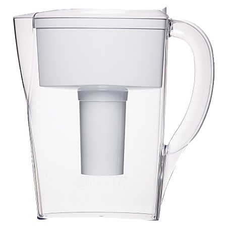 Brita® Space Saver 6-Cup Water Filter Pitcher, White