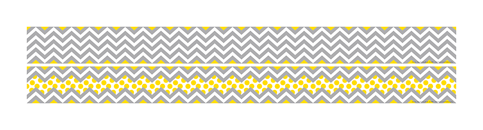 Barker Creek Double-Sided Straight-Edge Border Strips, 3" x 35", Chevron, Pack Of 12