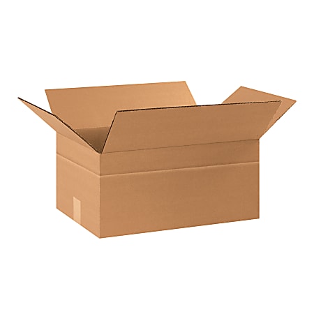 Office Depot® Brand Multi-Depth Corrugated Cartons, 8" x 17 1/4" x 11 1/4", Kraft, Pack Of 25