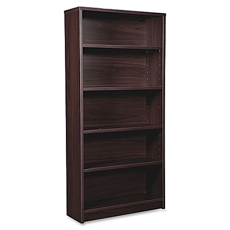 Lorell® Prominence 2.0 60"H 5-Shelf Bookcase, Espresso