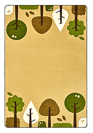 Carpets for Kids® KIDSoft™ Tranquil Trees Decorative Rug, 6' x 9', Tan