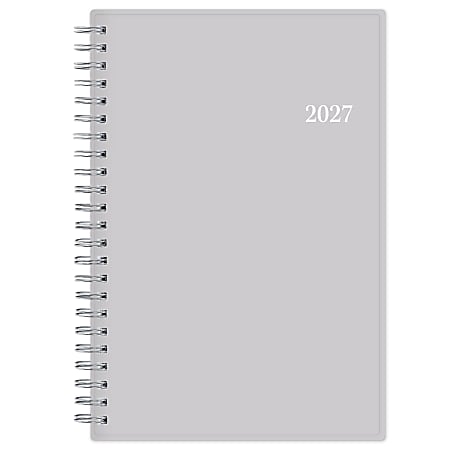 2027 Passages Solid Gray Weekly/Monthly Planner 5x8