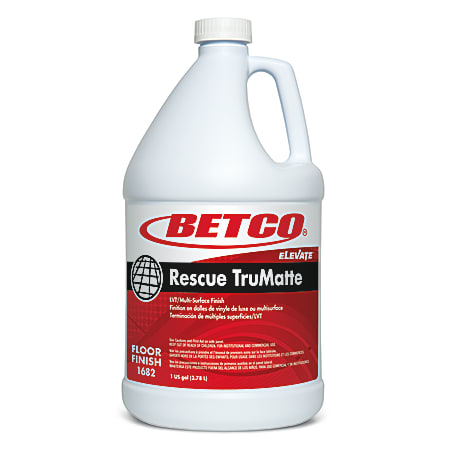 Betco® Rescue Floor Finish, TruMatte, 128 Oz Bottle, Case Of 4
