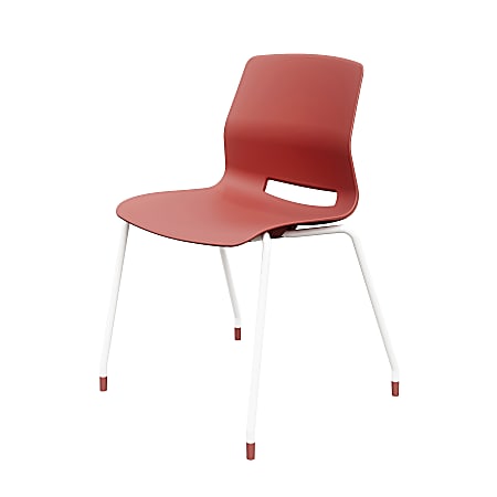 KFI Studios Imme Stack Chair, Coral/White