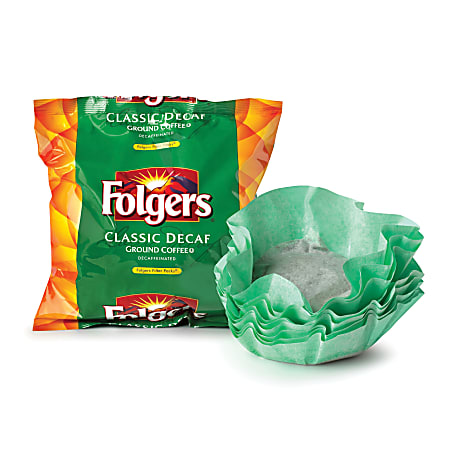 Folgers® Classic Roast Decaffeinated Coffee Filter Packs, 0.9 Oz., Box Of 40