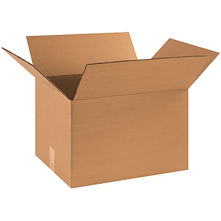 Partners Brand Corrugated Boxes, 18" x 14" x 14", Kraft, Pack Of 20