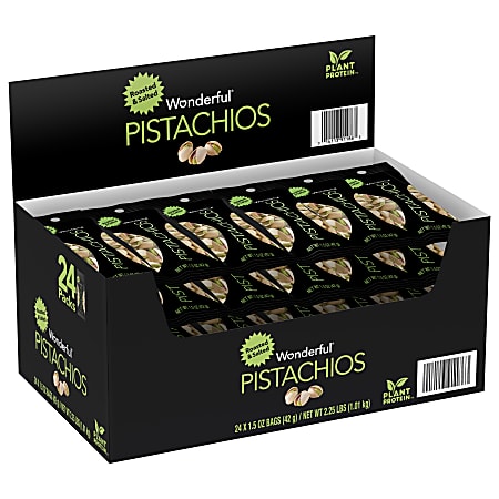 Wonderful Roasted And Salted Pistachios, 1.5 Oz, Pack