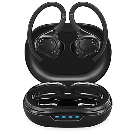 iLive Waterproof Truly Wireless Earbuds With Rechargeable Case And USB-C Charging Port, Black, IAEBTW53B