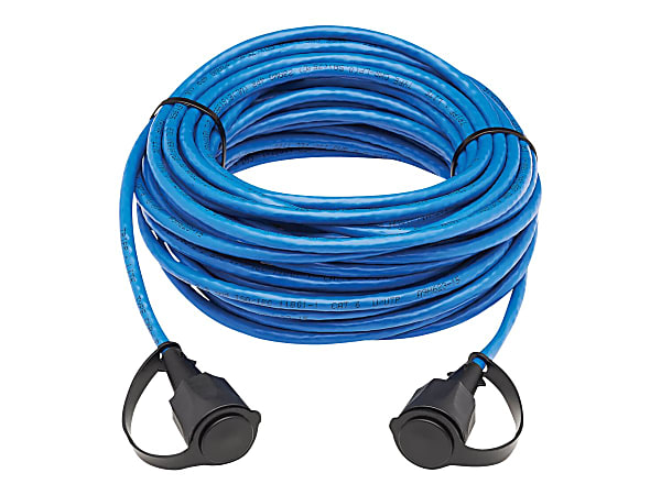 Tripp Lite Cat6 Industrial UTP Ethernet Cable 100W PoE CMR-LP Blue 50ft