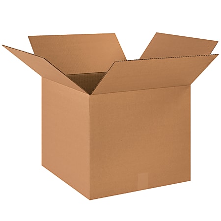 Partners Brand Corrugated Boxes, 18" x 18" x 16", Kraft, Pack Of 20