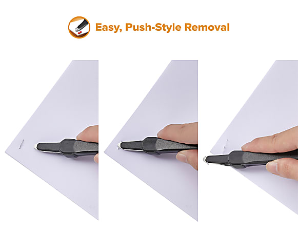 Bostitch Contemporary Push Style Staple Remover Black - Office Depot