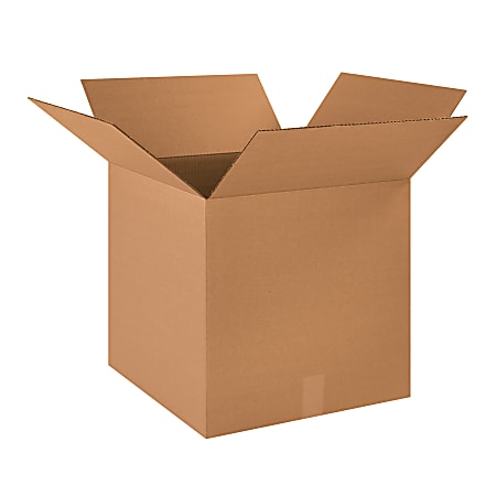 Partners Brand Heavy-Duty Single Wall Boxes, 18" x 18" x 18", Kraft, Pack Of 20