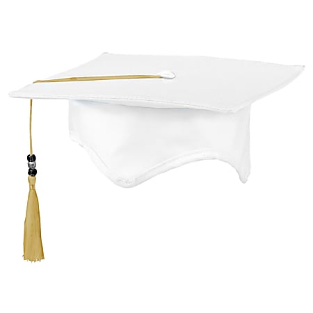 Amscan Autograph Graduation Hats With Pens, White, Pack Of 2 Hats