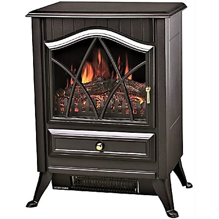 Comfort Glow ES4215 Ashton Electric Stove - Electric - Electric - 750 W to 1406.74 W - 2 x Heat Settings - 700 Sq. ft. Coverage Area - 1500 W - 120 V AC - 12.50 A - Indoor - Portable - Black