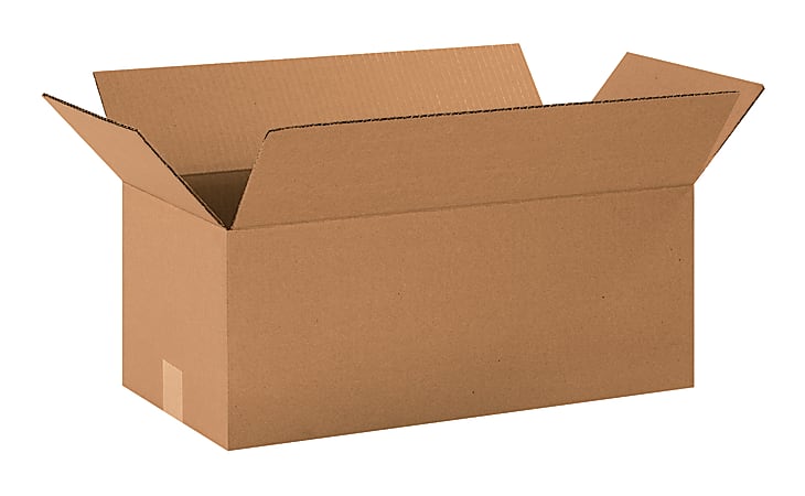 Partners Brand Long Corrugated Boxes, 20" x 10" x 8", Kraft, Pack Of 20