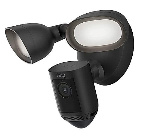 Ring Floodlight Cam Pro, 12.82"H x 7.77"W x 8.5"D, Black