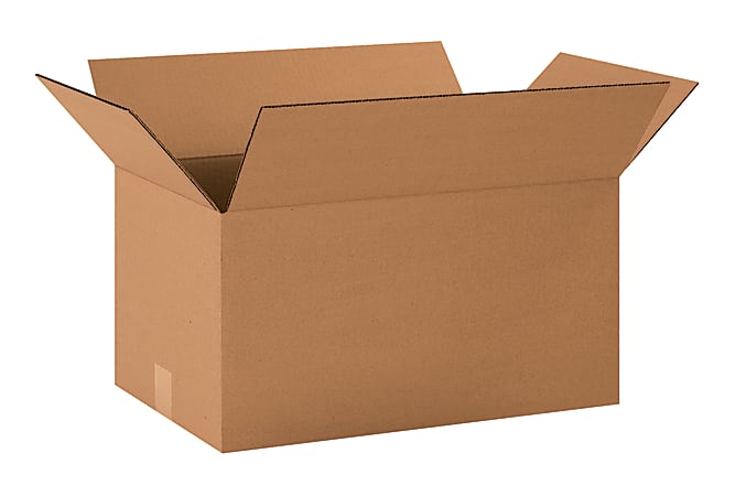 Partners Brand Corrugated Boxes, 20" x 12" x 10", Kraft, Pack Of 20