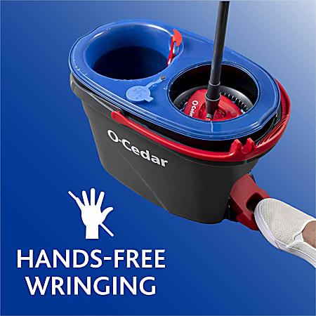 O-Cedar EasyWring RinseClean Spin Mop - MicroFiber Head - Washable, Reusable, Machine Washable, Refillable, Telescopic Handle - 1 Each - Multi O-Cedar EasyWring RinseClean Spin Mop - MicroFiber Head - Washable, Reusable, Machine Washable, Refillable, Telescopic Handle - 1 Each - Multi