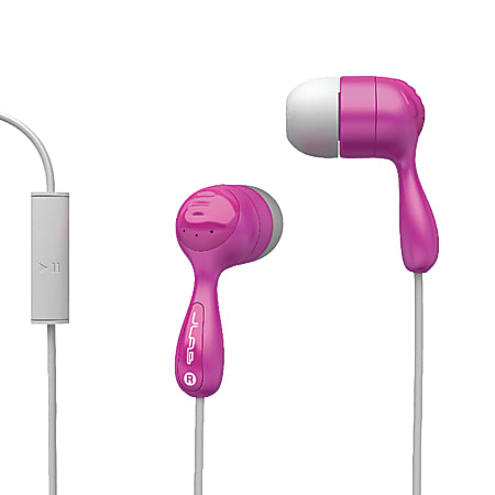 JBuds Hi-Fi Noise-Reducing Earbuds, Pink