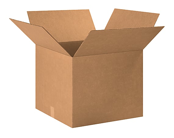 Partners Brand Corrugated Boxes, 20" x 20" x 16", Kraft, Pack Of 15