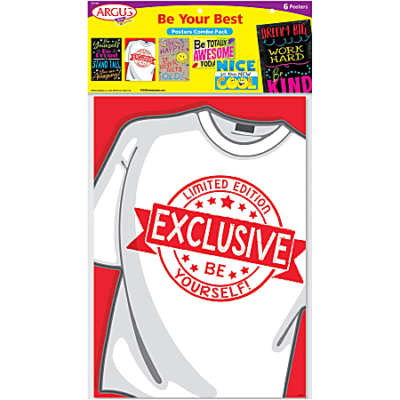 Trend Be Your Best ARGUS Posters Combo Pack - 13.4" Width - Multicolor