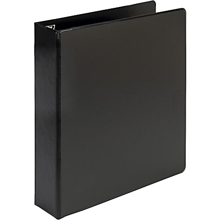 Samsill® Earth's Choice Label Holder 3-Ring Binder, 1 1/2" D-Rings, Black