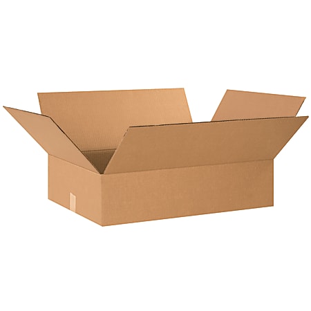 Partners Brand Flat Corrugated Boxes, 24" x 18" x 6", Kraft, Pack Of 20