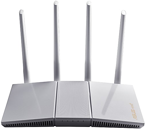 ASUS RT AX55 AX1800 Dual Band WiFi 6 Gigabit Router White - Office