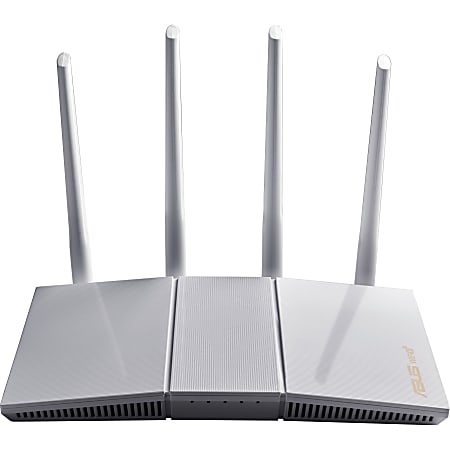 ASUS RT AX55 AX1800 Dual Band WiFi 6 Gigabit Router White - ODP