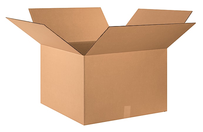 Partners Brand Corrugated Boxes, 24" x 24" x 16", Kraft, Pack Of 10