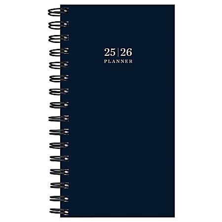 2025-2026 TF Publishing Academic Year Small Weekly/Monthly Planner, 3-1/2" x 6-1/2", Night, July 2025 To June 2026, + 7504