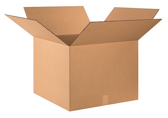 Partners Brand Corrugated Boxes, 24" x 24" x 18", Kraft, Pack Of 10