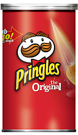 Pringles® Grab And Go Potato Crisps, Original, 2.61 Oz, Pack Of 12