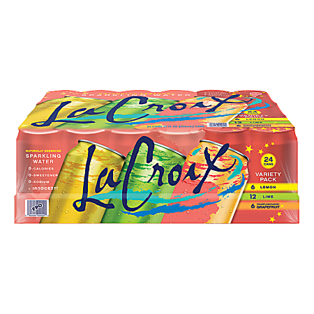 LaCroix Sparkling Water Variety Pack 12 Oz Case of 24 Cans