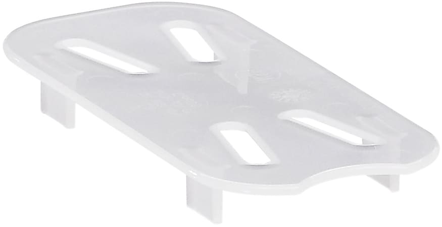 Cambro Translucent GN 1/9 Drain Shelves, 9/16"H x 2-5/16"W x 4-7/8"D, Pack Of 6 Shelves