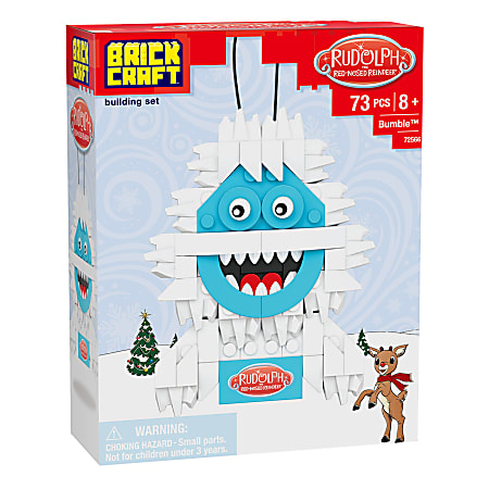 Brickcraft Rudolph Bumble Decoration Brick Building Set, Total Qty 1