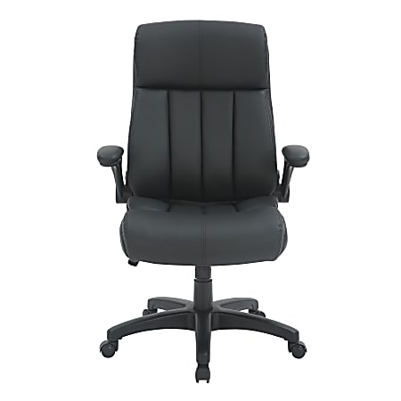 Techni Mobili RTA 4902 BK Faux Leather Executive Office Chair