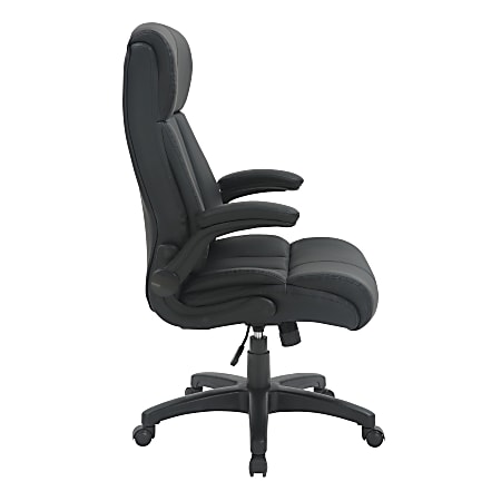 Techni Mobili RTA 4902 BK Faux Leather Executive Office Chair