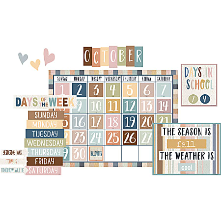 Teacher Created Resources® Everyone Is Welcome 109-Piece Calendar Bulletin Board Set