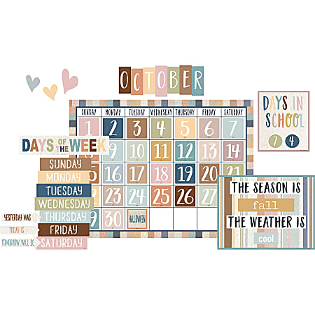 Teacher Created Resources&reg; Everyone Is Welcome 109-Piece Calendar Bulletin Board Set